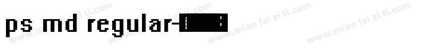 ps md regular字体转换